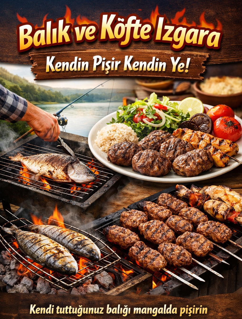 Balık ve Köfte Izgara